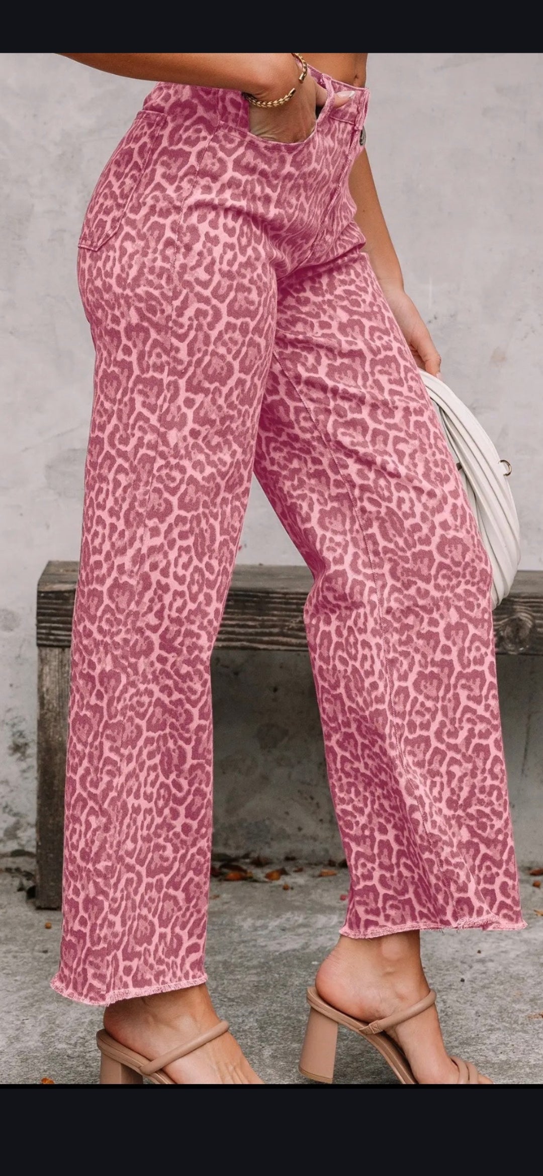Pink Cheeta Denim