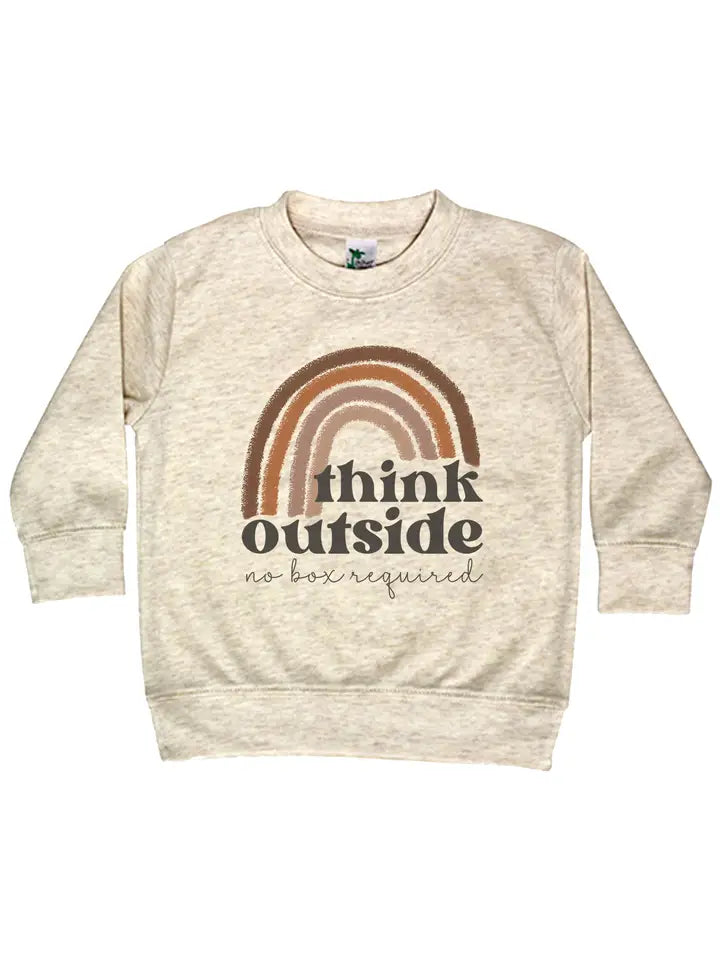 "Think Outside No Box Required" Long Sleeve Shirt